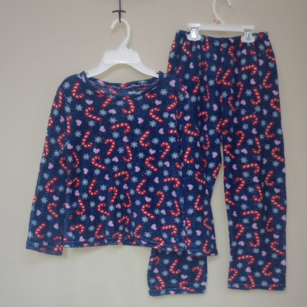 Festive Candy Cane Kids Pajamas